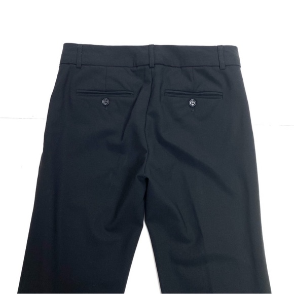 THEORY Wool Relaxed Fit Straight Trouser Pants In Black Size 2 - Picture 5 of 11